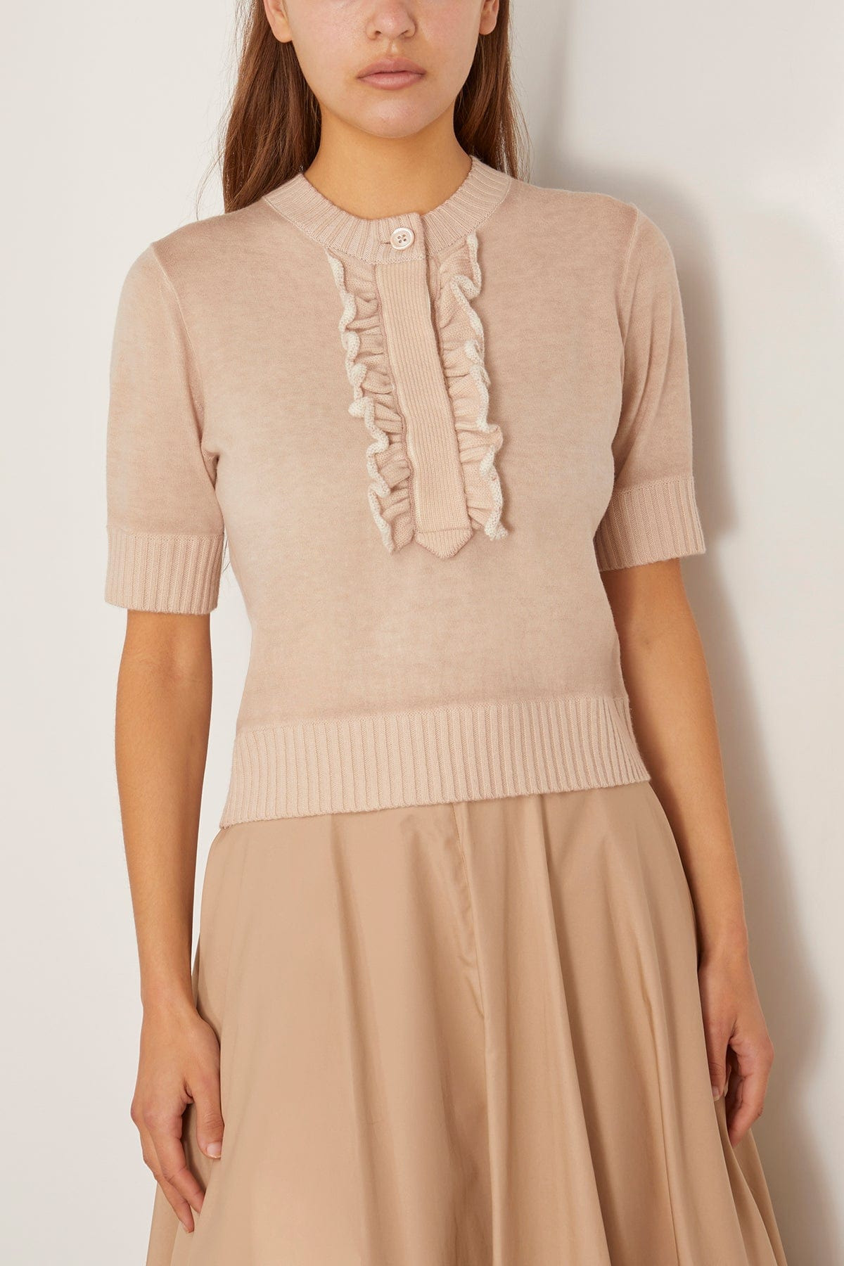 Delicate Statement Pullover in Trench - 5