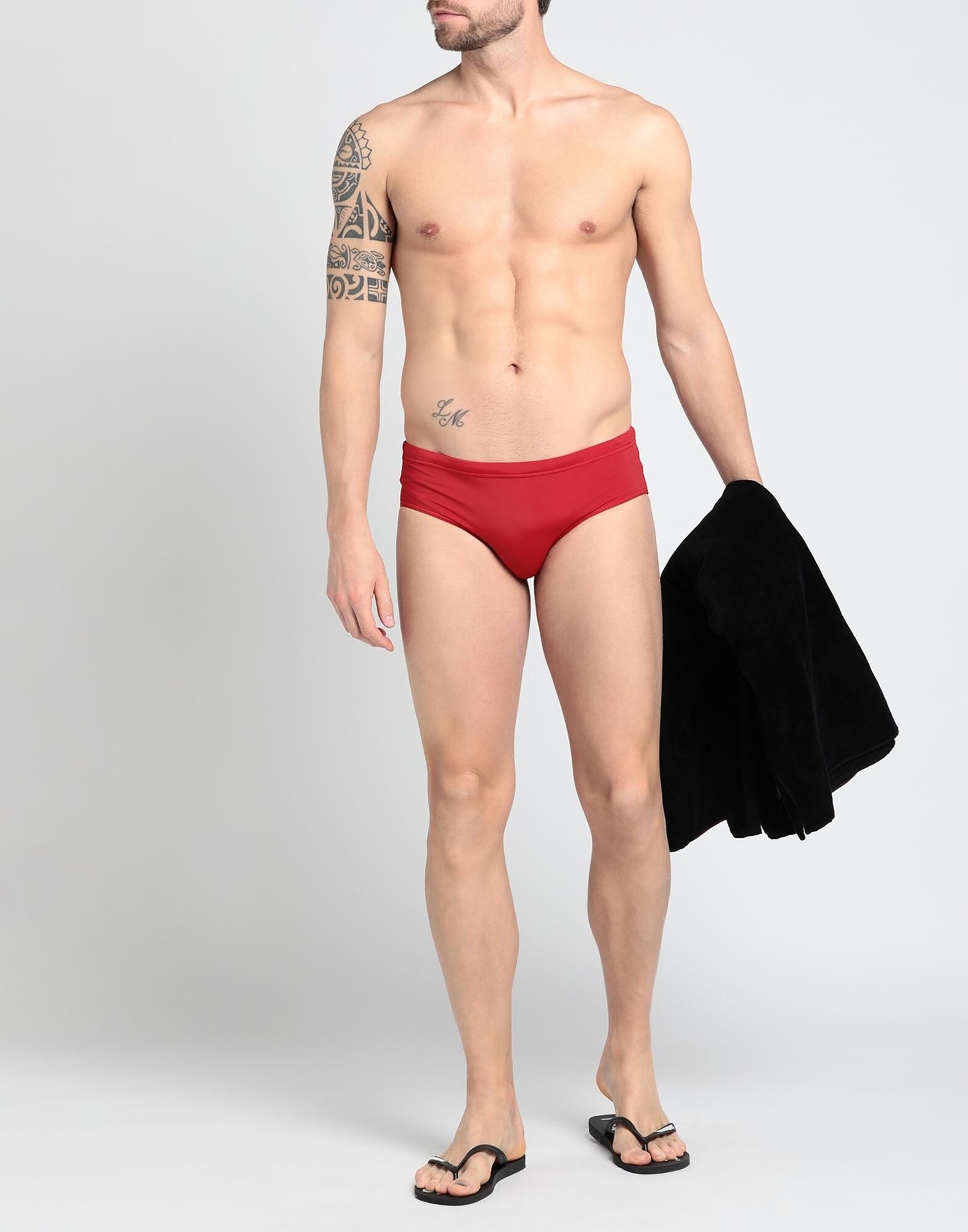 Red Men's Swim Briefs - 2