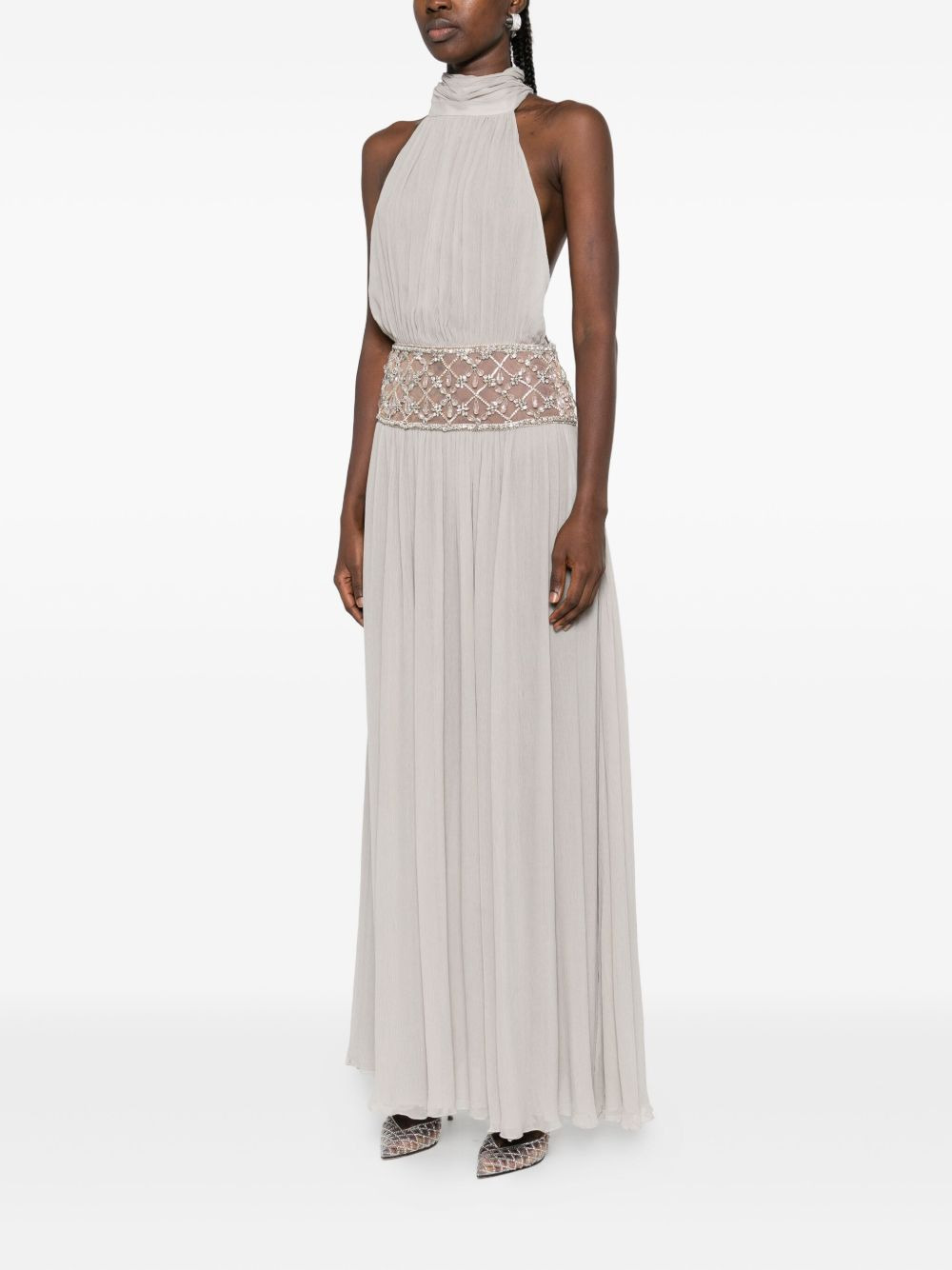 Kreeli embellished halterneck dress - 3