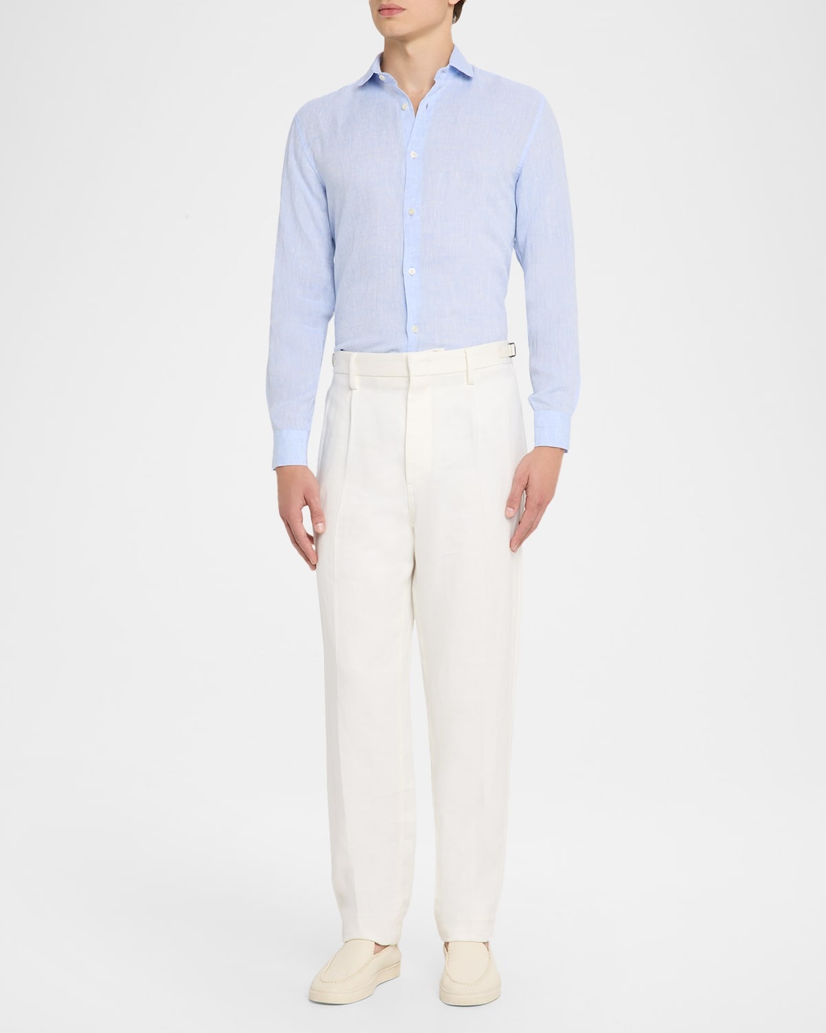 Men's Antonio Linen Casual Button-Down Shirt - 2