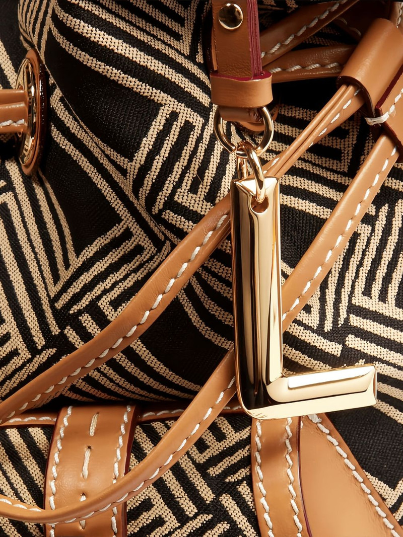 Premier Flirt geometric-pattern bucket bag 4