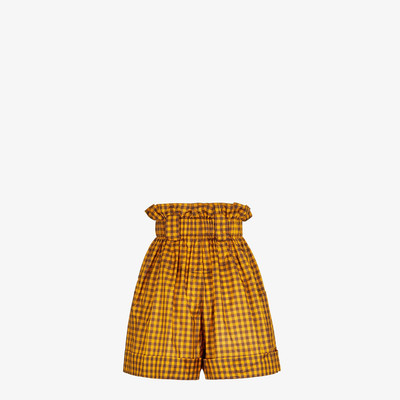 FENDI Check silk pants outlook