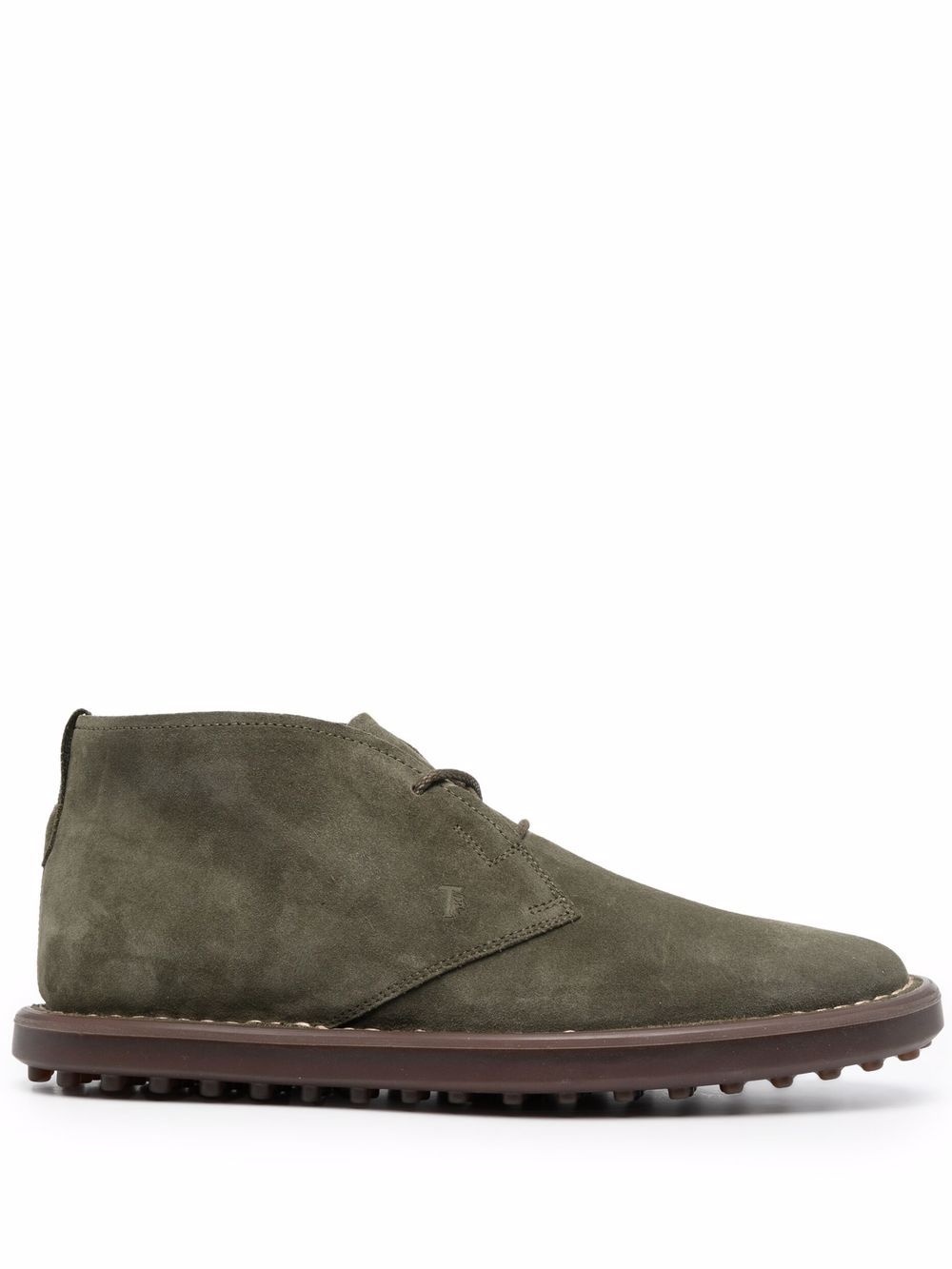 lace-up suede desert boots - 1