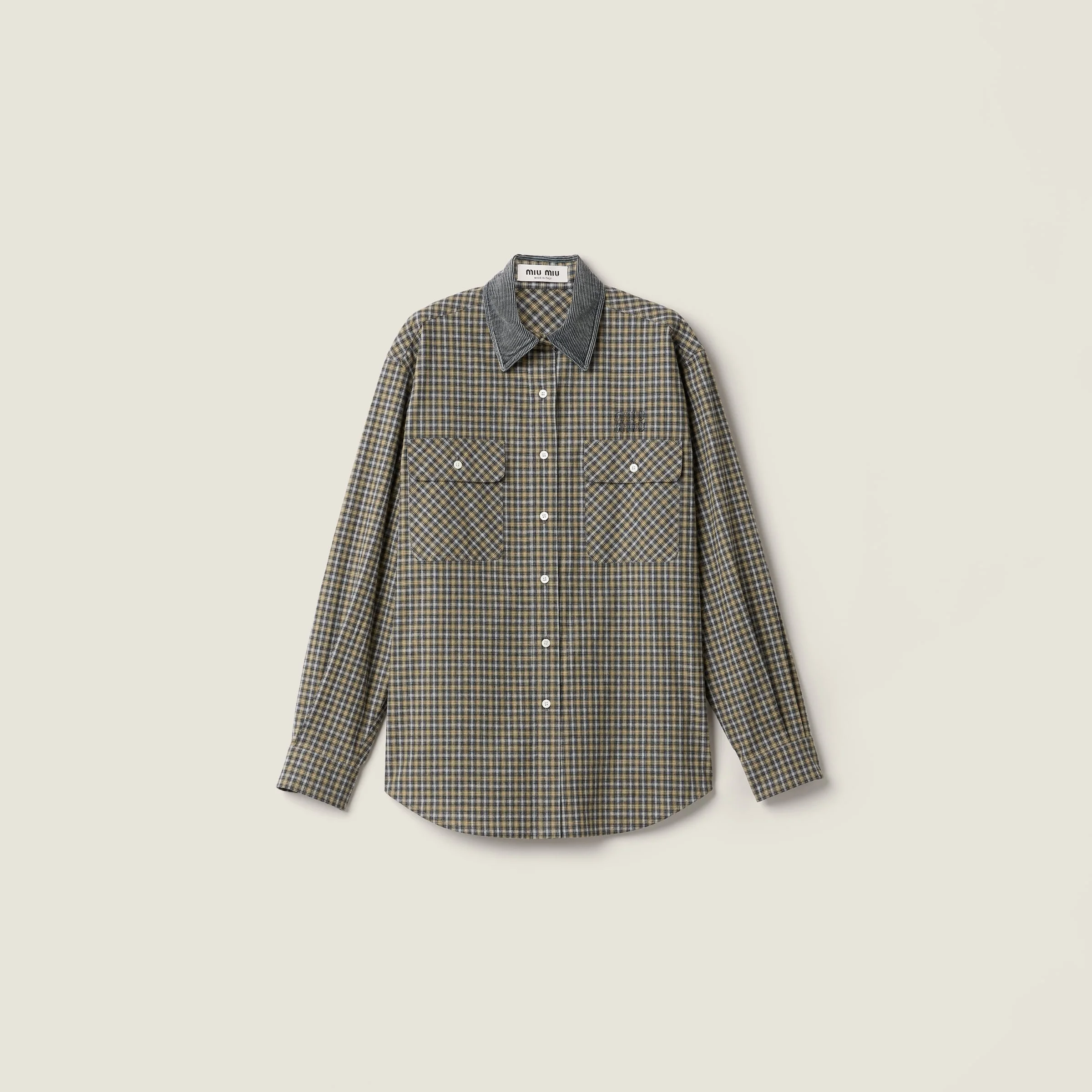 Checked flannel shirt - 1