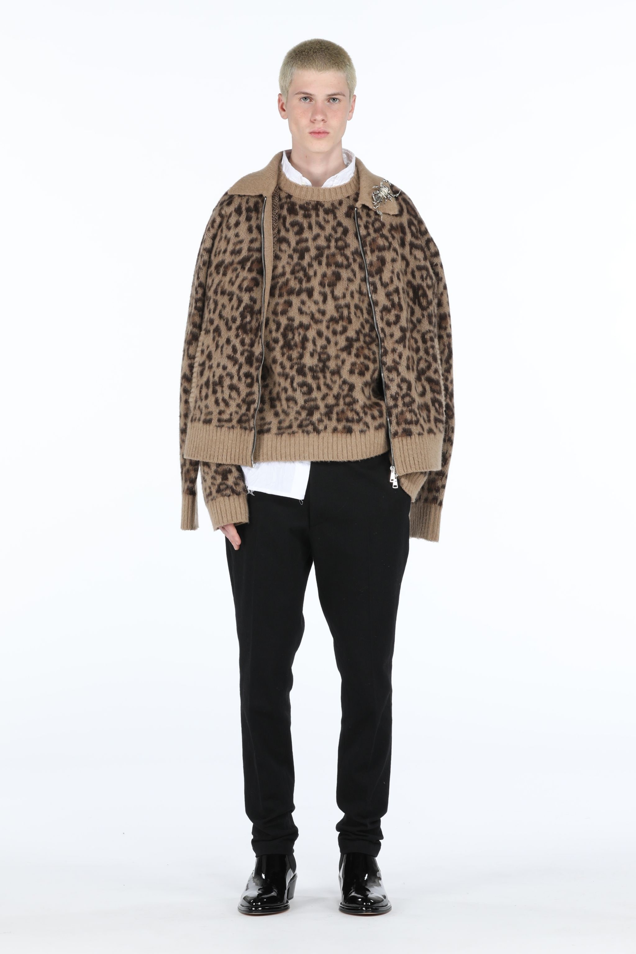 LEOPARD-INTARSIA SWEATER - 4