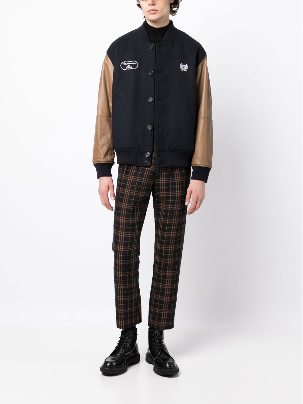 two-tone bomber jacket - 2