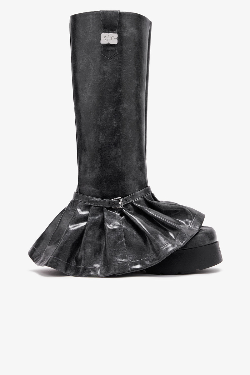 KAT HIGH BOOTS IN DARK GREY 1