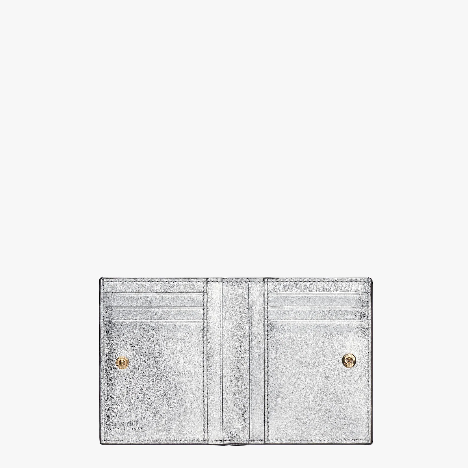 Silver leather wallet - 3