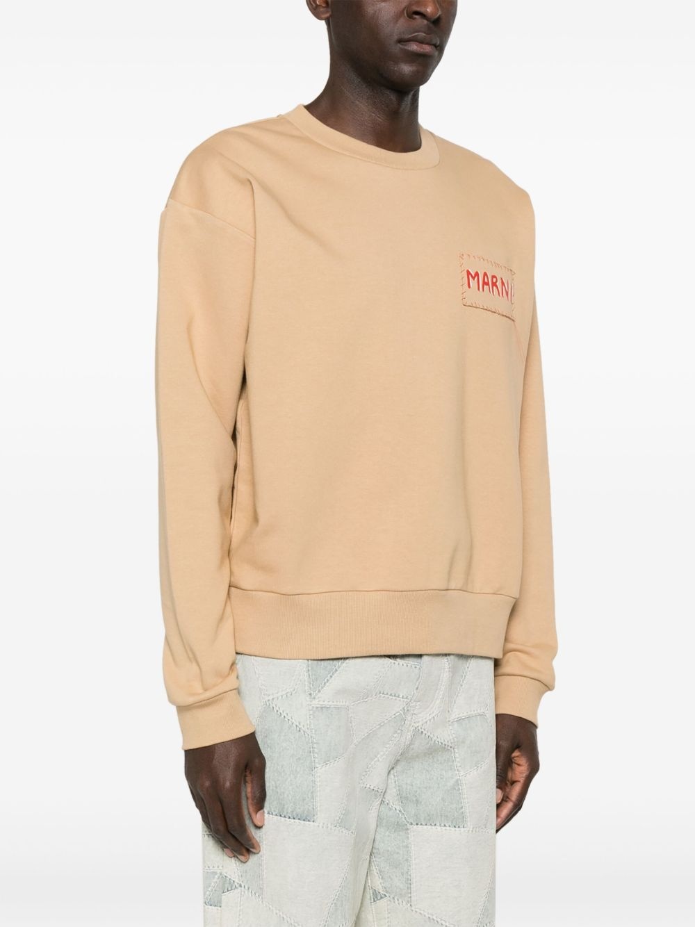 jersey-texture sweatshirt - 3