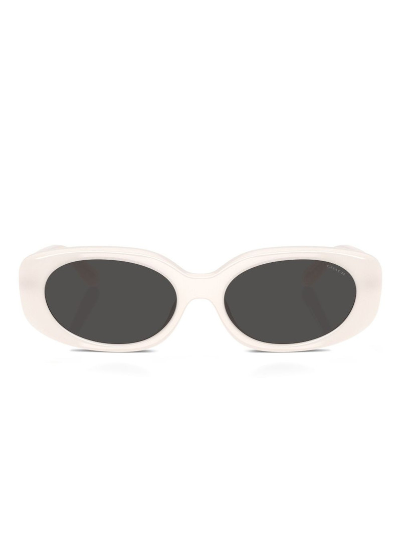 oval-frame sunglasses 1