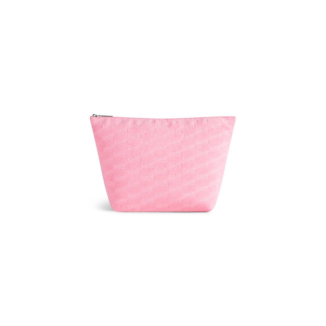 Women's Jumbo Medium Pouch Bb Monogram Sponge Fabric in Pink - 1