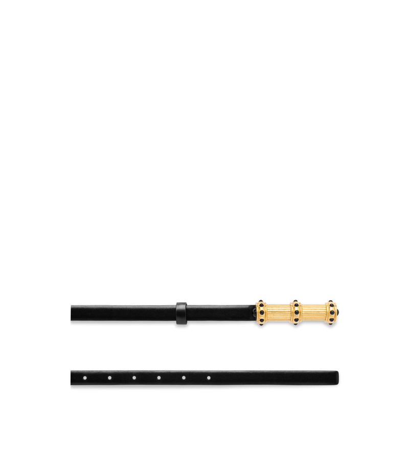 TOM FORD PALMELLATO-EFFECT LEATHER CABOCHON BELT outlook