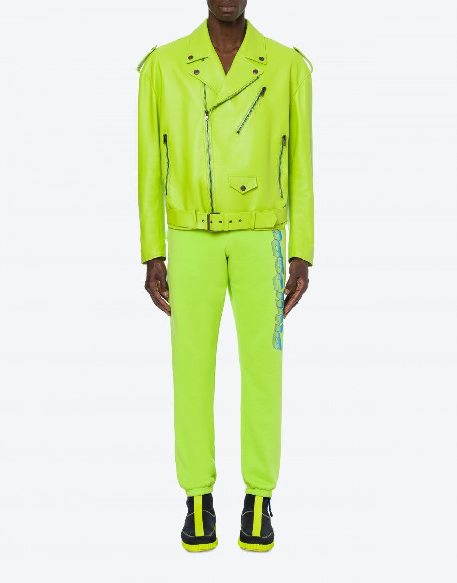MOSCHINO SMILEY® NAPPA LEATHER BIKER - 2