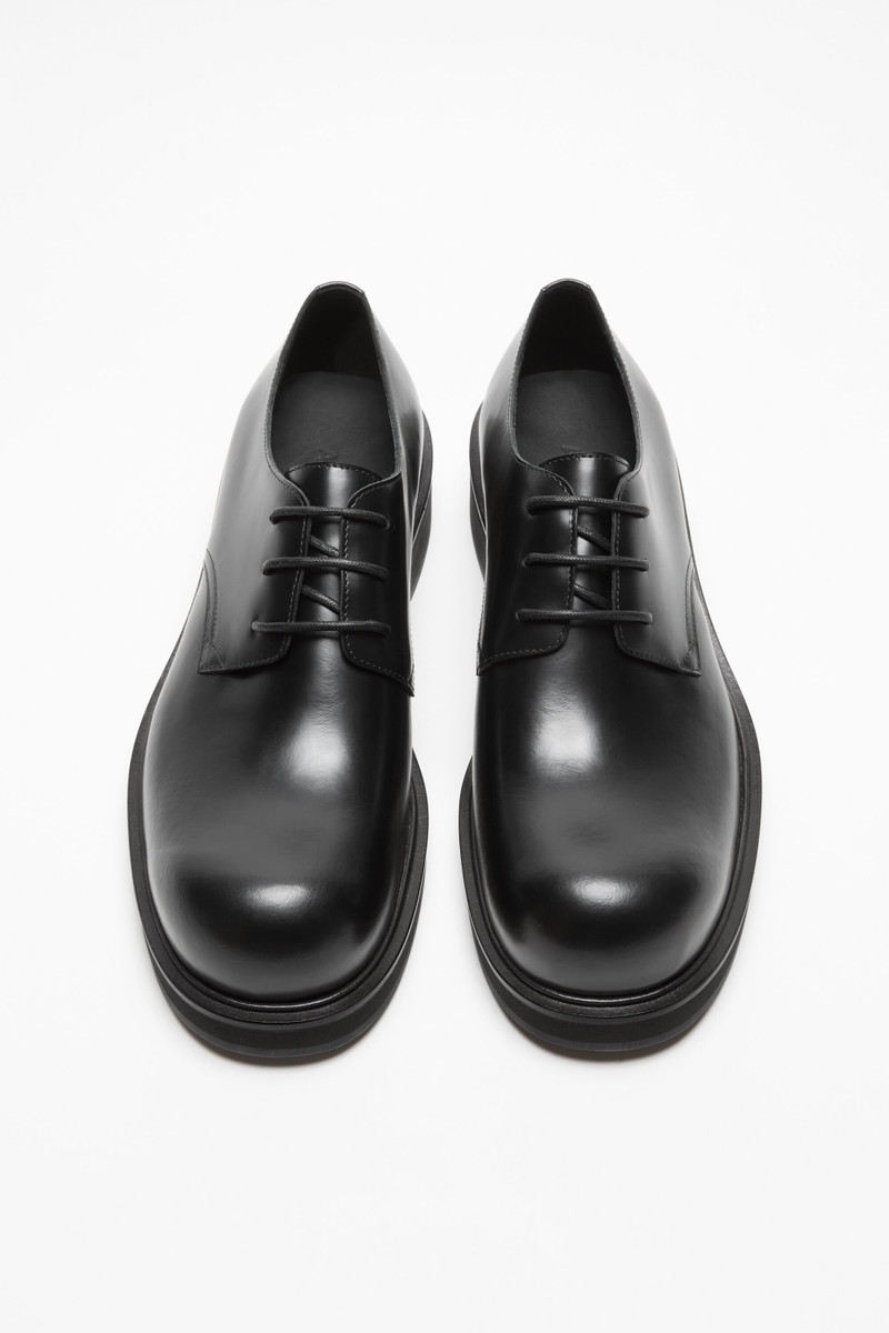 Acne Studios Leather lace-up shoes - Black outlook