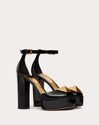 Valentino OPEN TOE PUMP WITH ONE STUD PLATFORM IN PATENT LEATHER 120 MM outlook