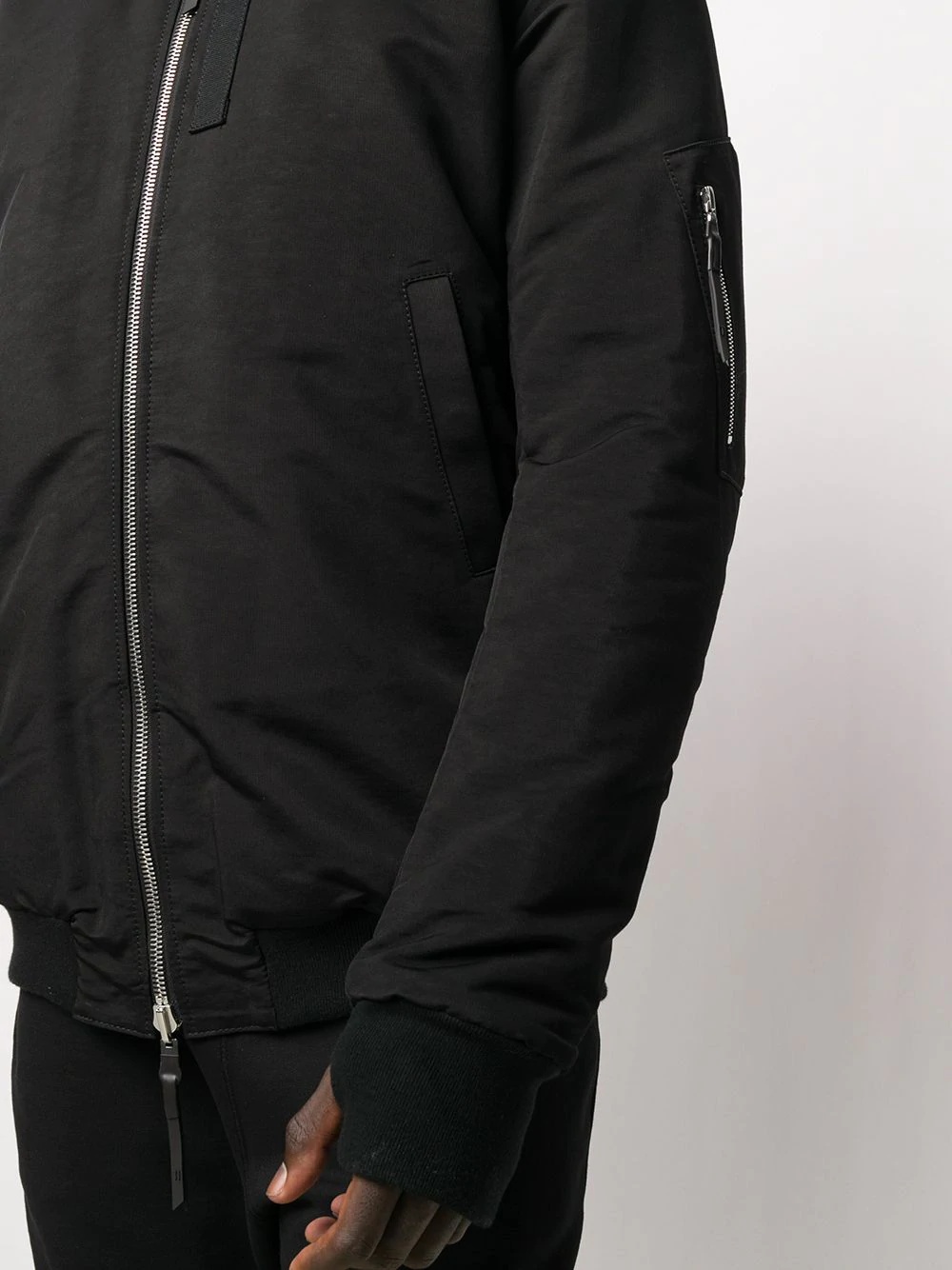 front-zip bomber jacket - 5