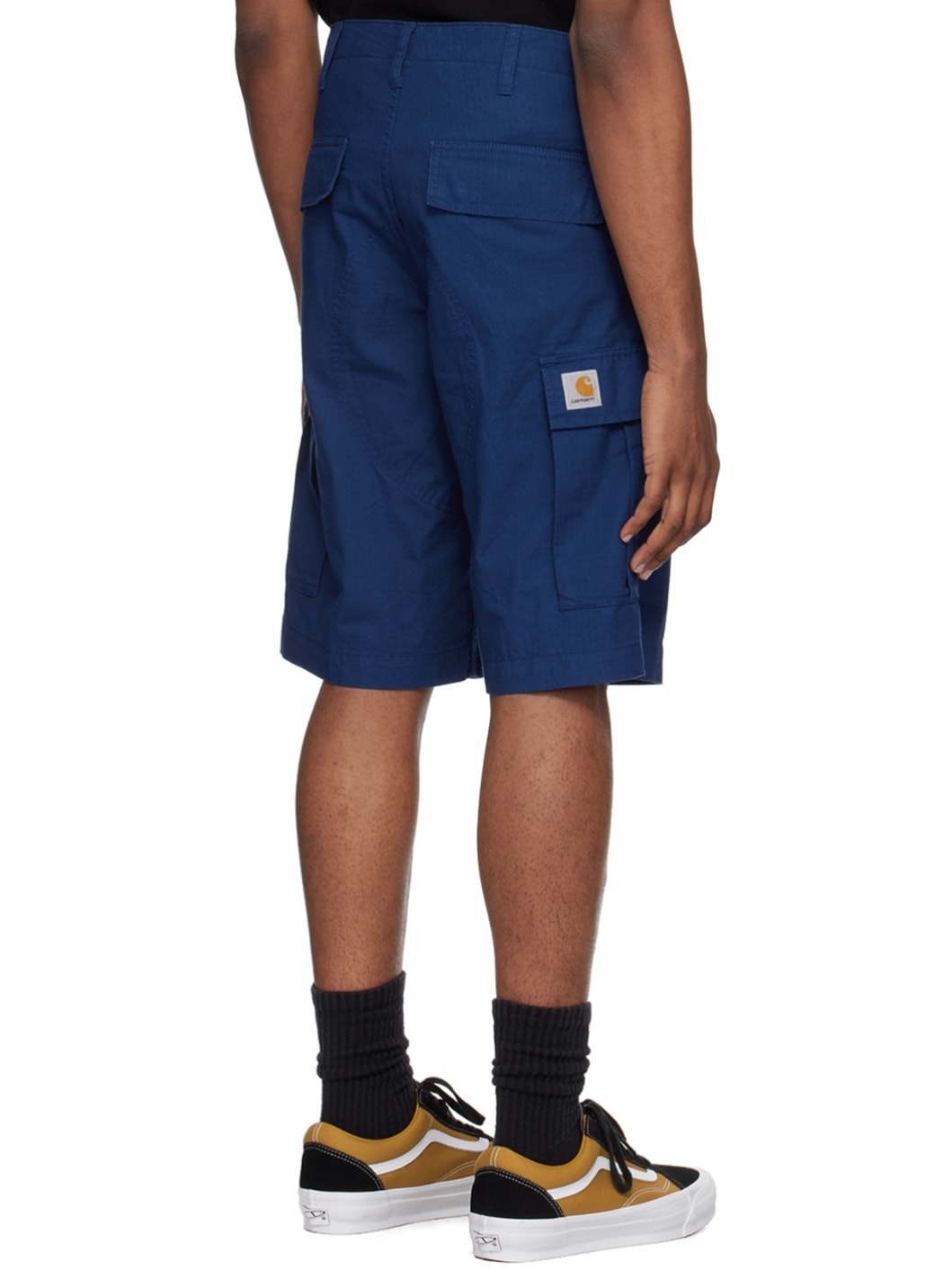 Blue Regular Cargo Shorts - 3