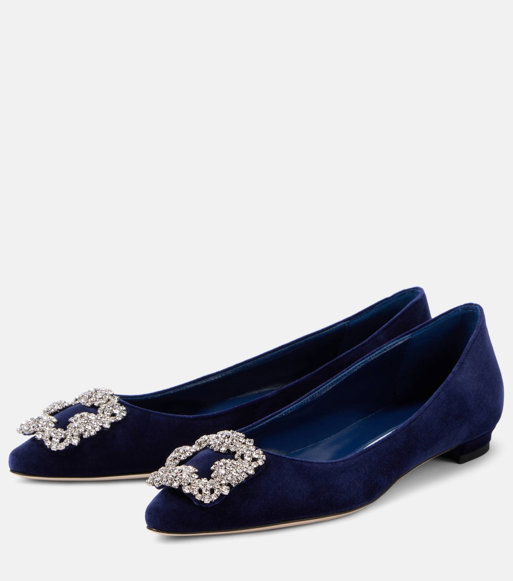 Hangisi velvet ballet flats - 4