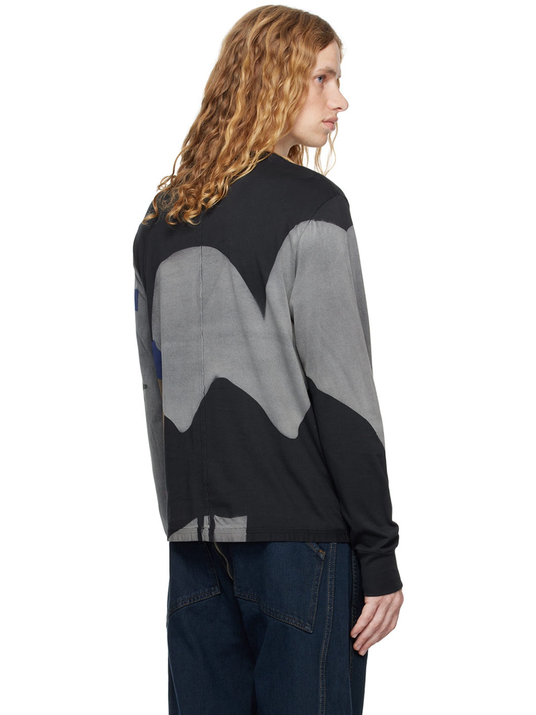 Multicolor Lapped Long Sleeve T-shirt - 3