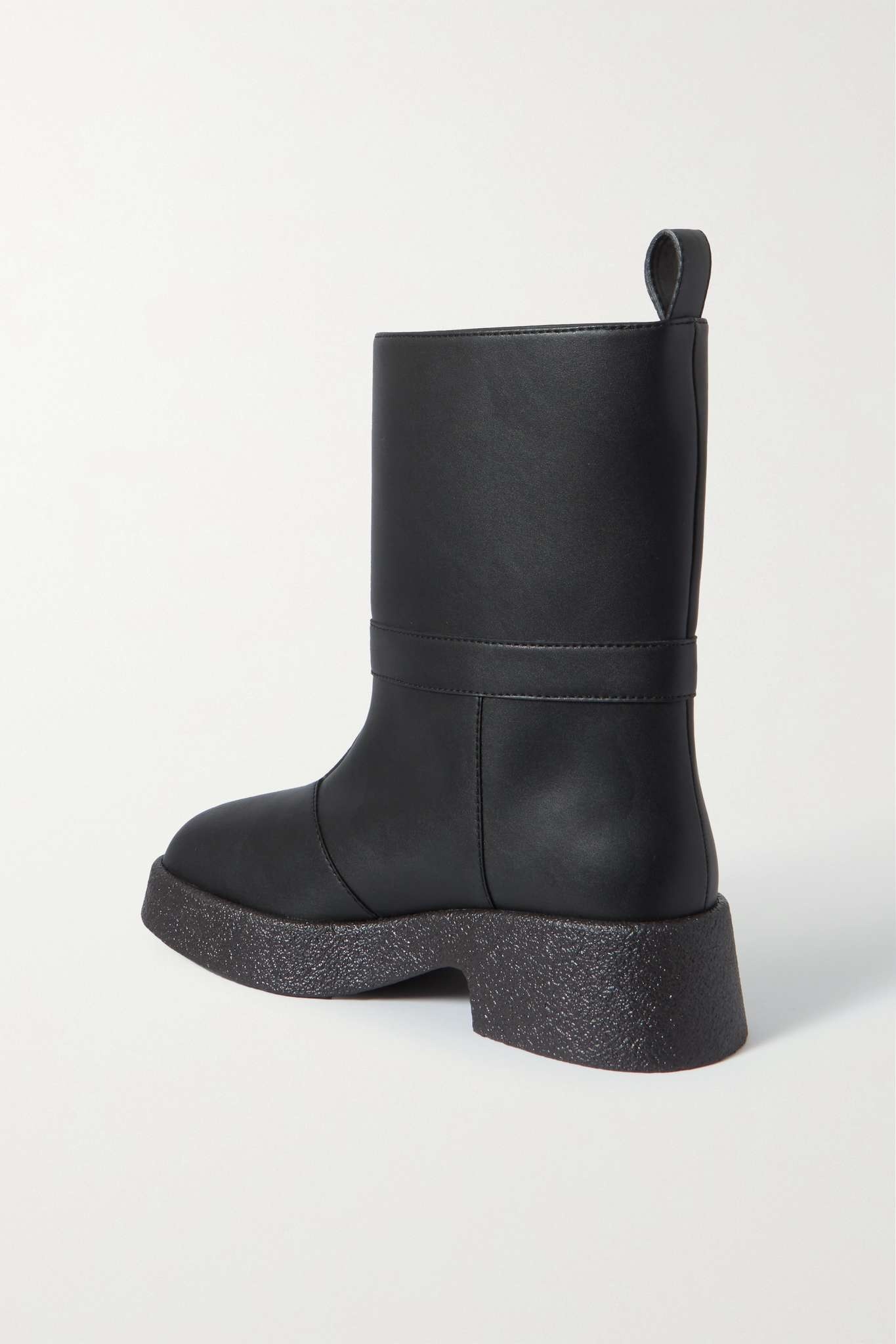 Skyla logo-embellished vegetarian leather ankle boots - 3