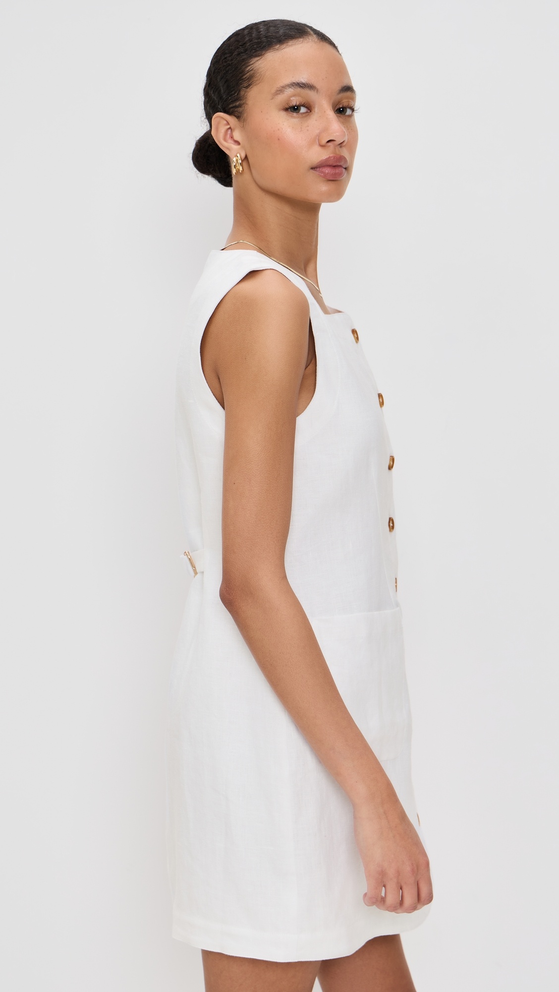 Emma Button Down Mini Dress - 3