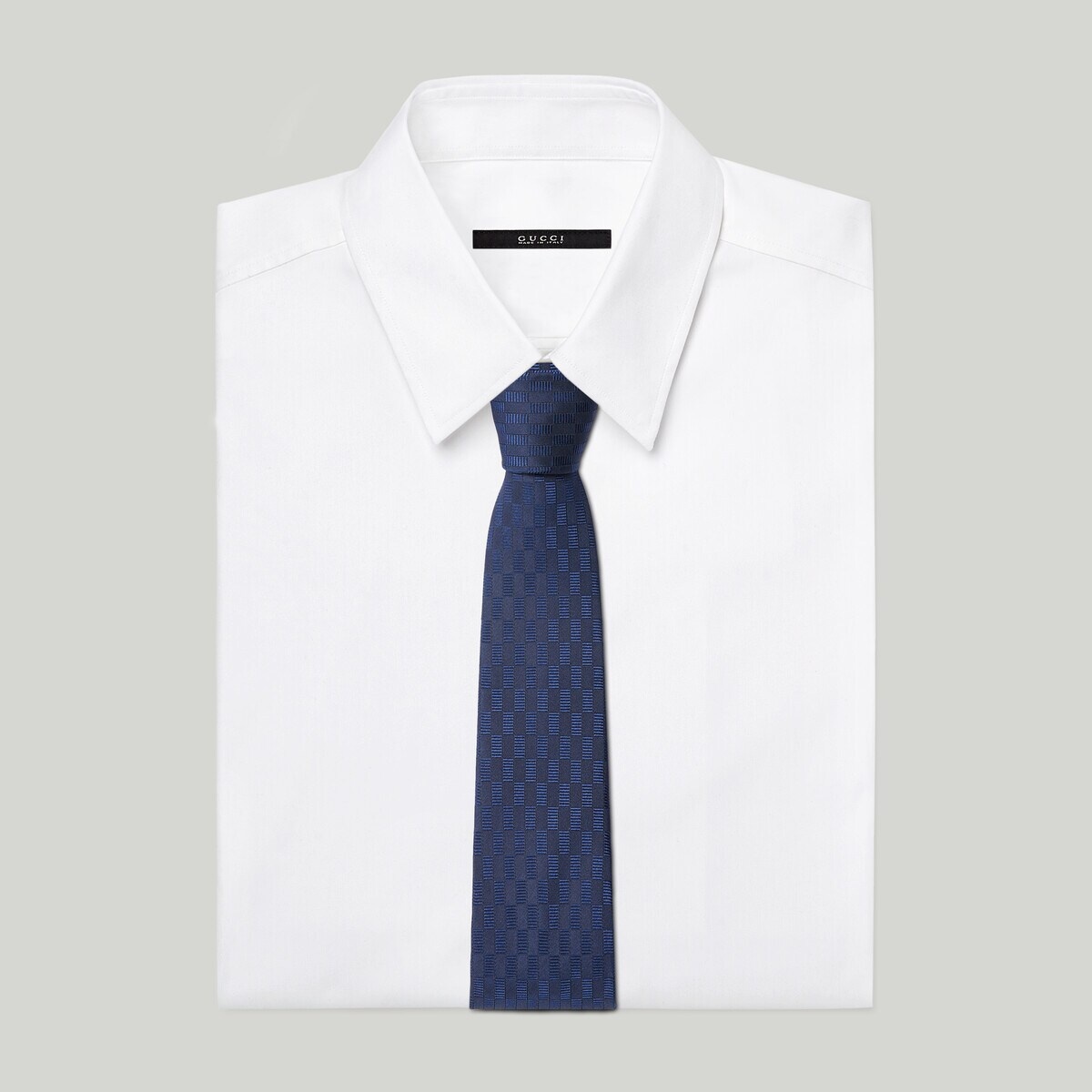 Geometric silk jacquard tie - 2
