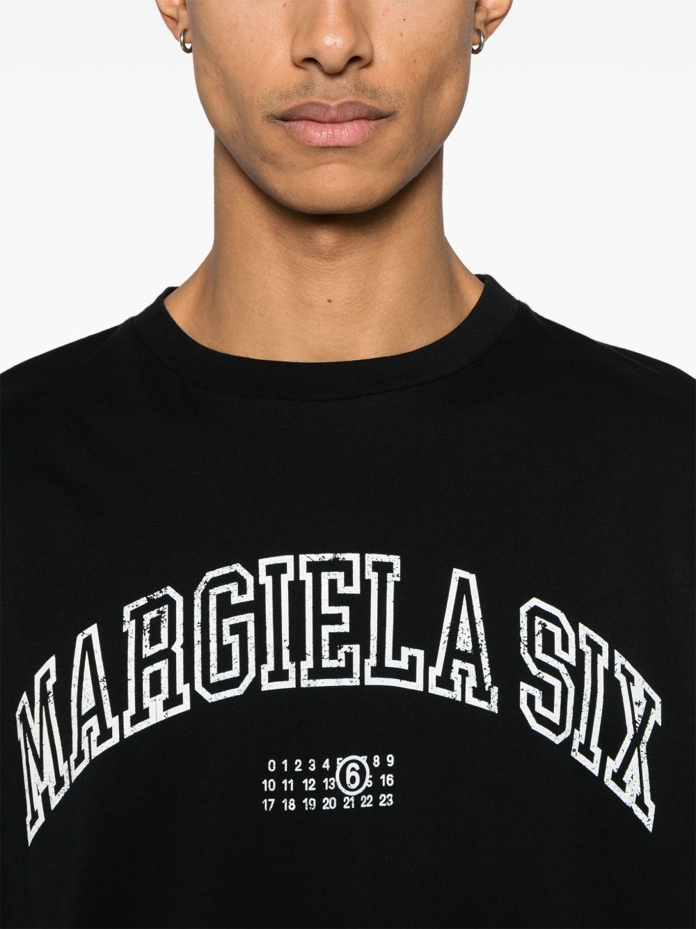 Varsity-print T-shirt - 4