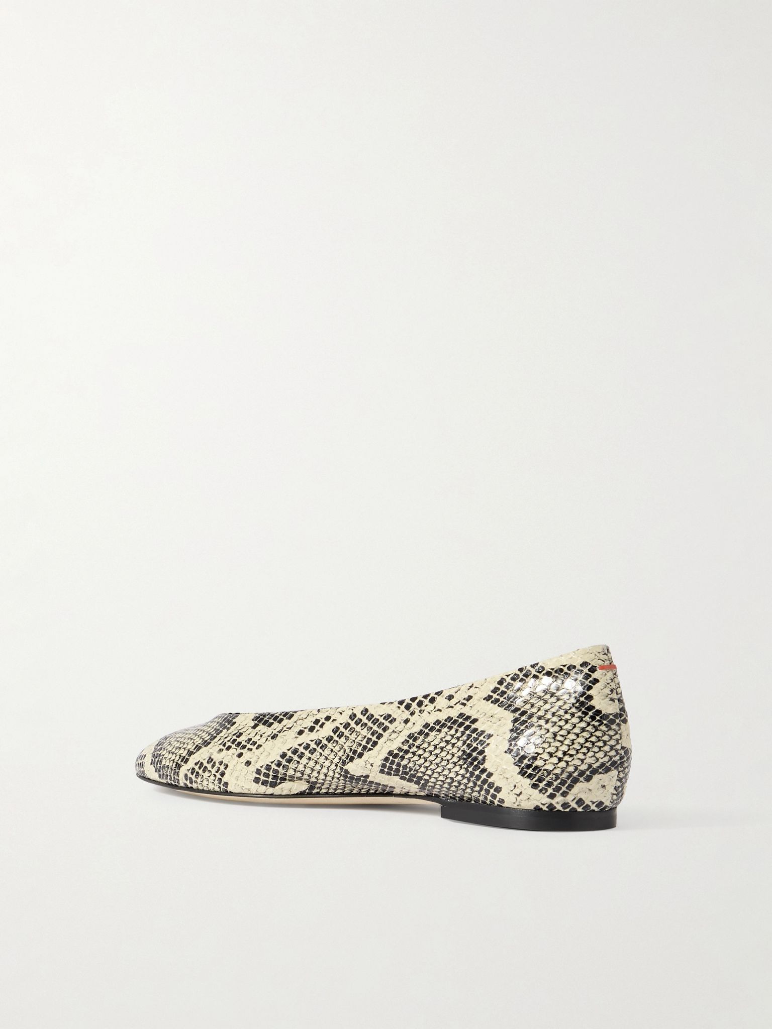 Ellie snake-effect leather ballet flats Snake print - 3