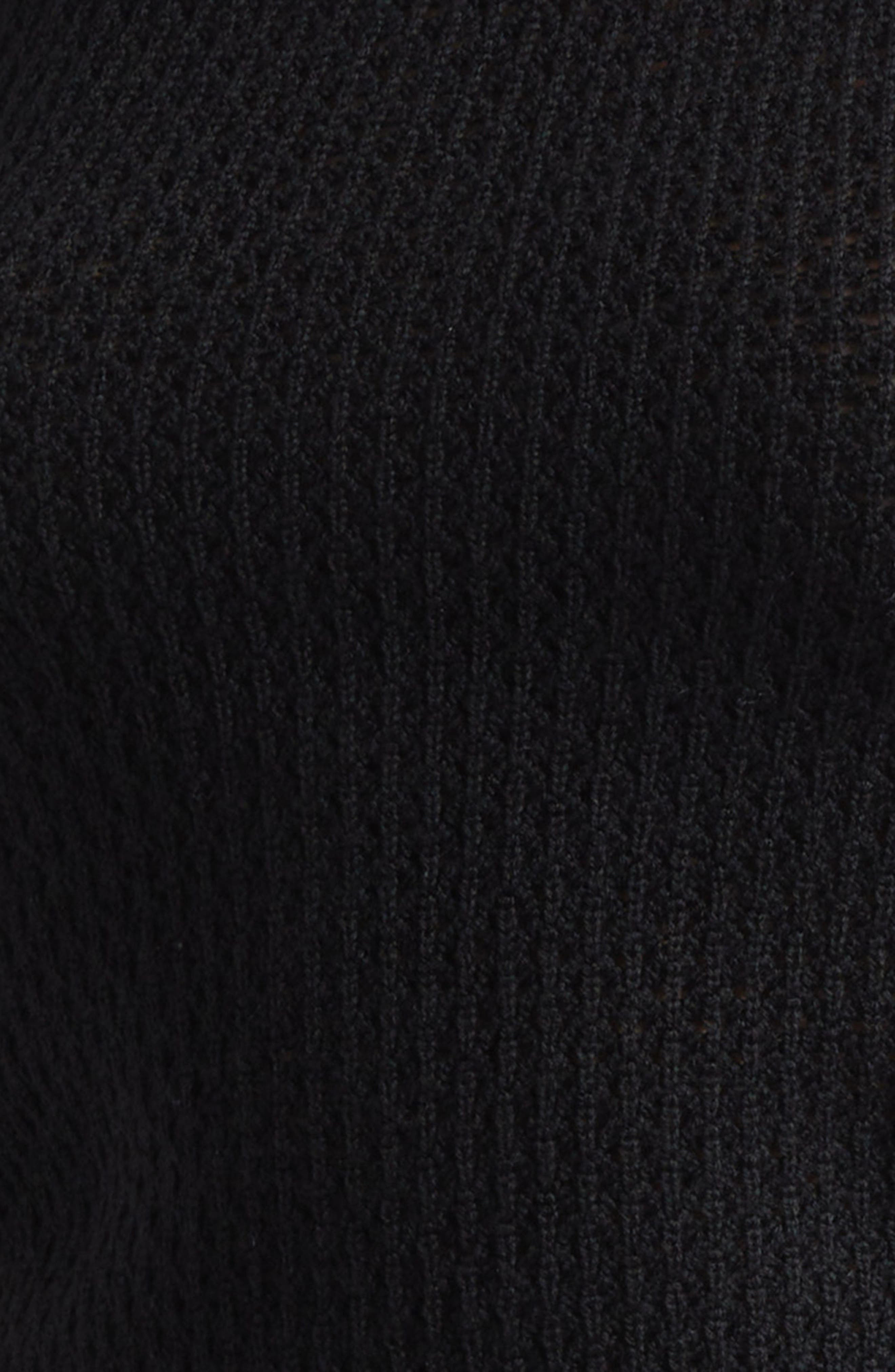Alice + Olivia Ciara Lace Collar Short Sleeve Wool Blend Sweater in Black at Nordstrom - 7