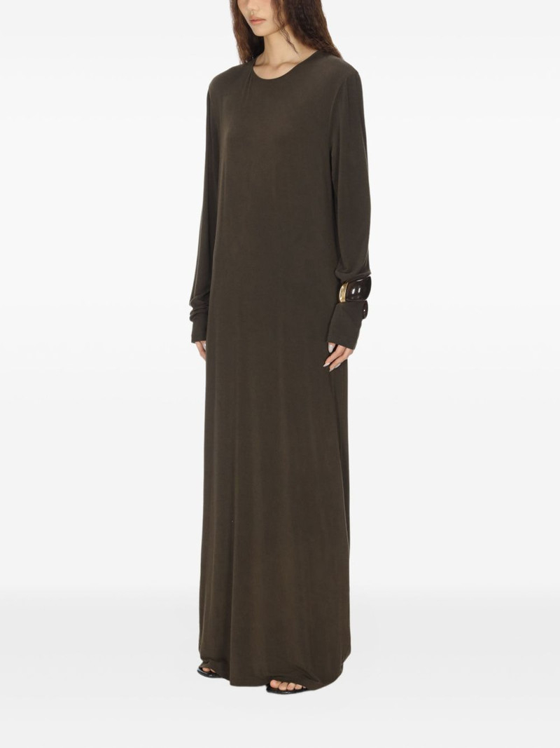 UMA WANG DEA tie-back long-sleeve maxi dress outlook