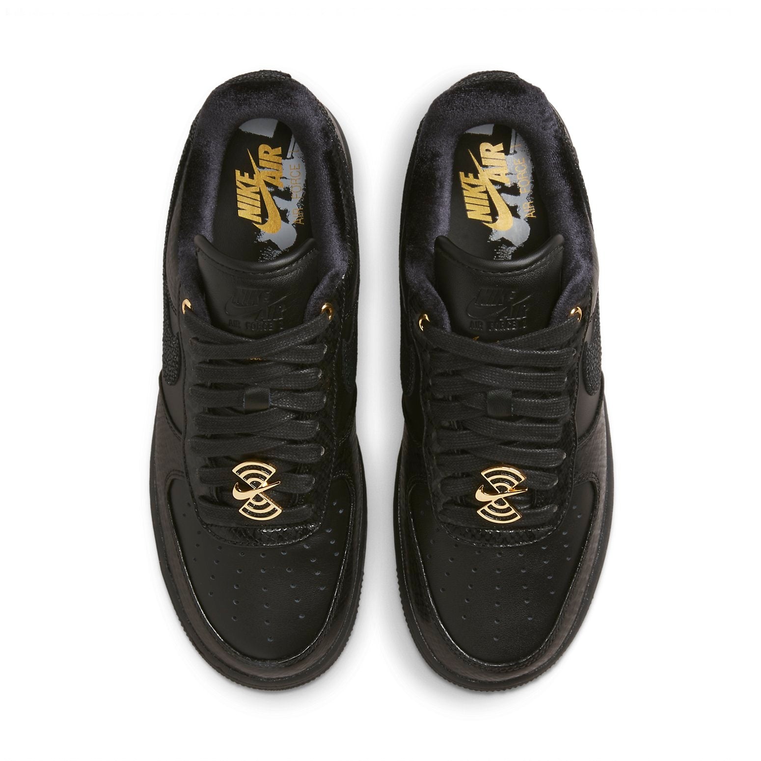 (WMNS) Nike Air Force 1 Low Anniversary Edition Low Tops Casual Skateboarding Shoes Black DX6035-001 - 4