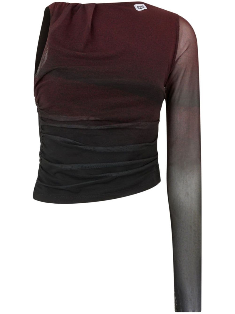 Creature tulle one-shoulder top 1