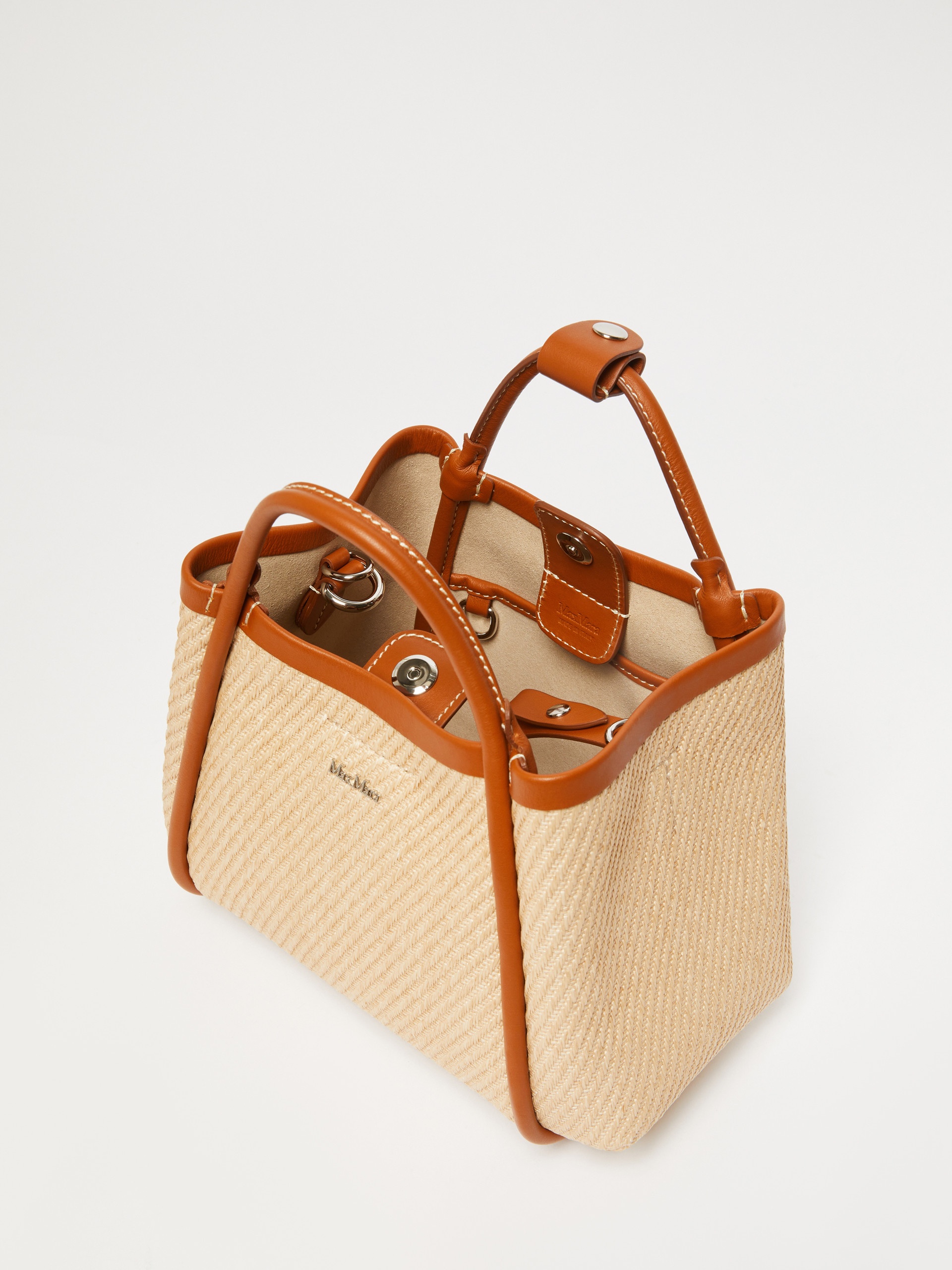 SUMMERMARINEXS Extra-Small raffia-look fabric Marine bag - 6
