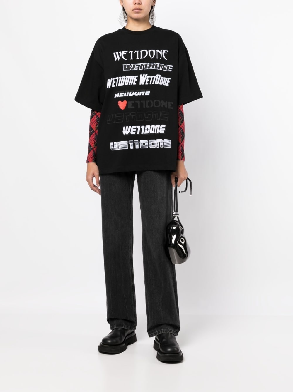 logo-print cotton T-shirt - 2