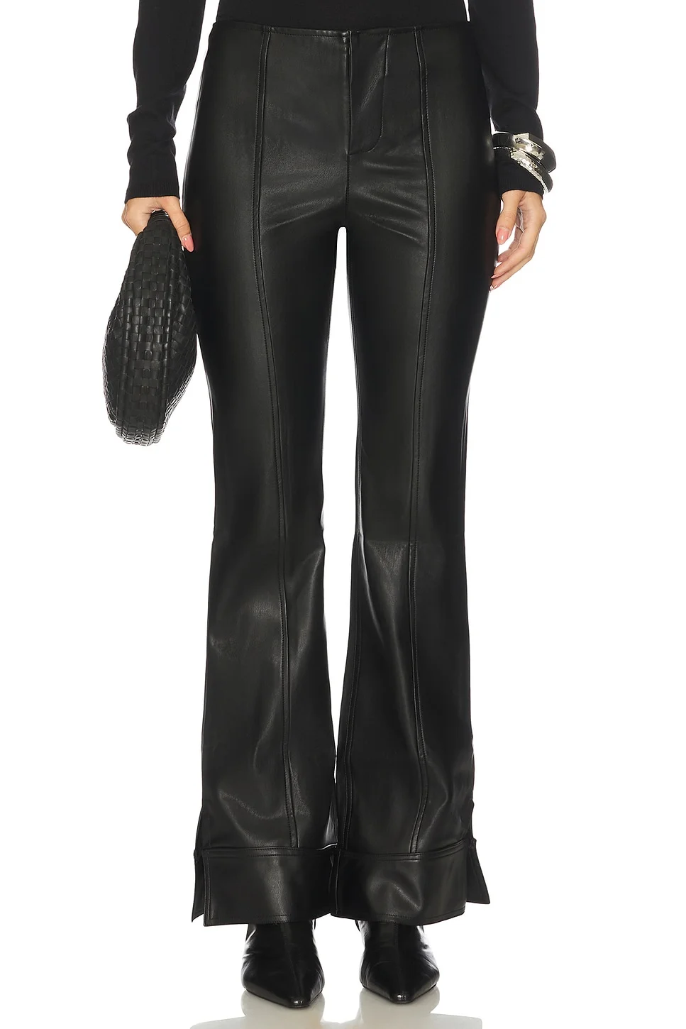 x We The Free Glow Up Faux Leather Pant In Black - 1