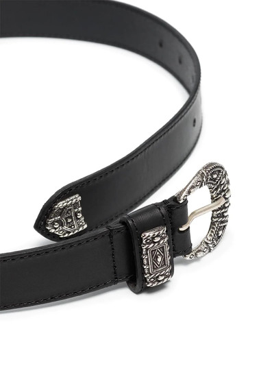 Etro engraved detail leather belt outlook