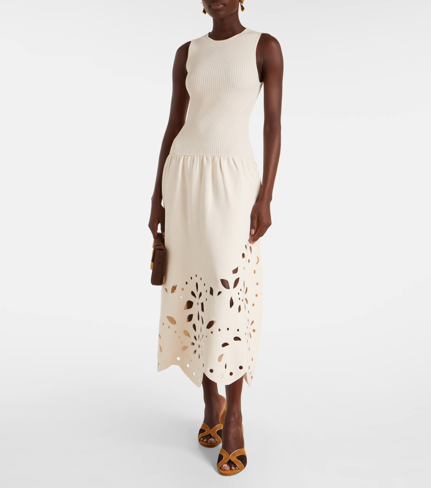 Rosaline broderie anglaise midi dress - 2
