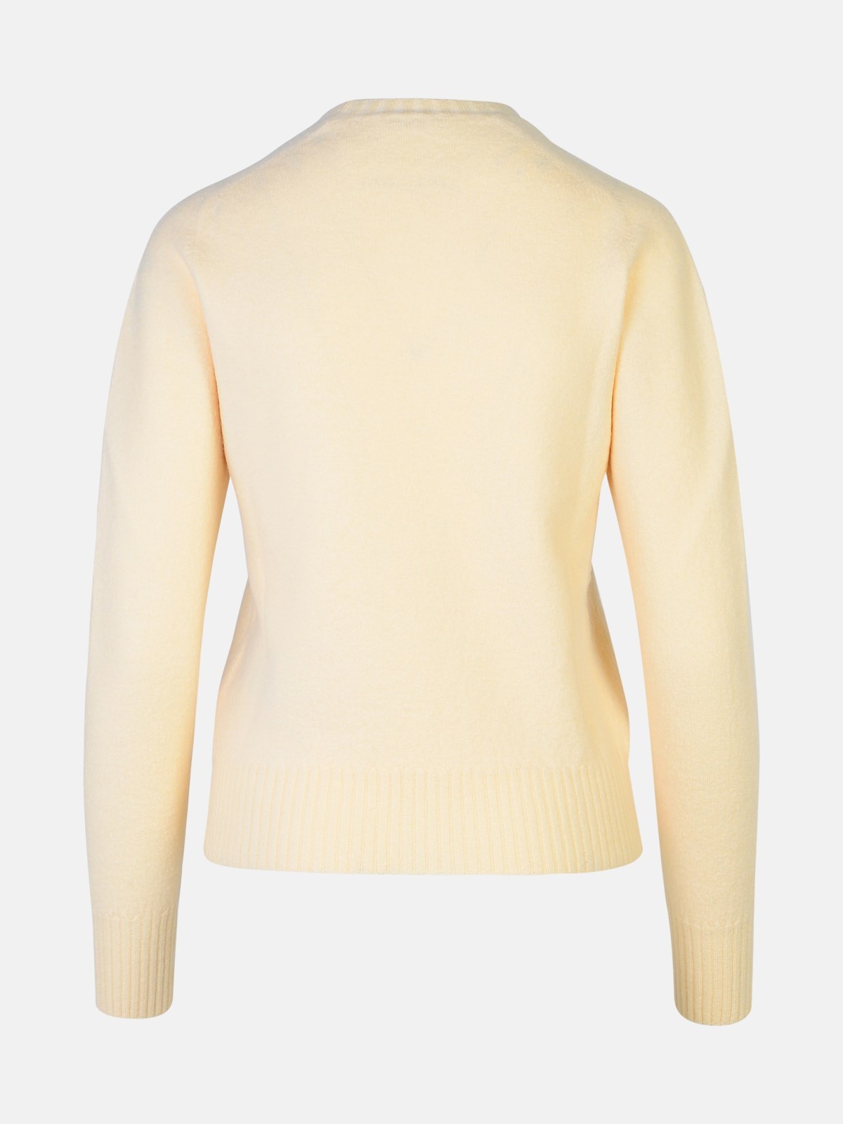 CREAM WOOL SWEATER - 3