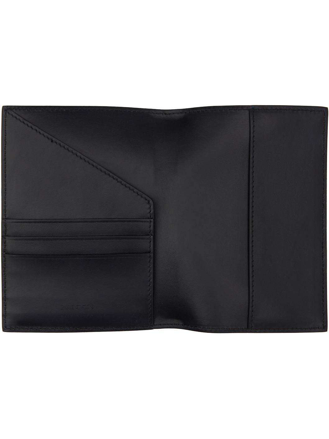Black Calfskin Passport Holder - 3