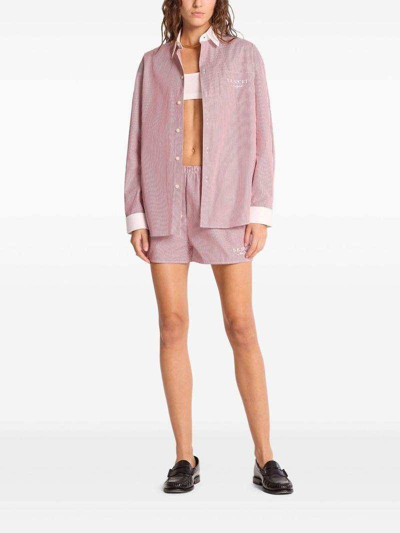 Sporty & Rich contrasting collar shirt outlook