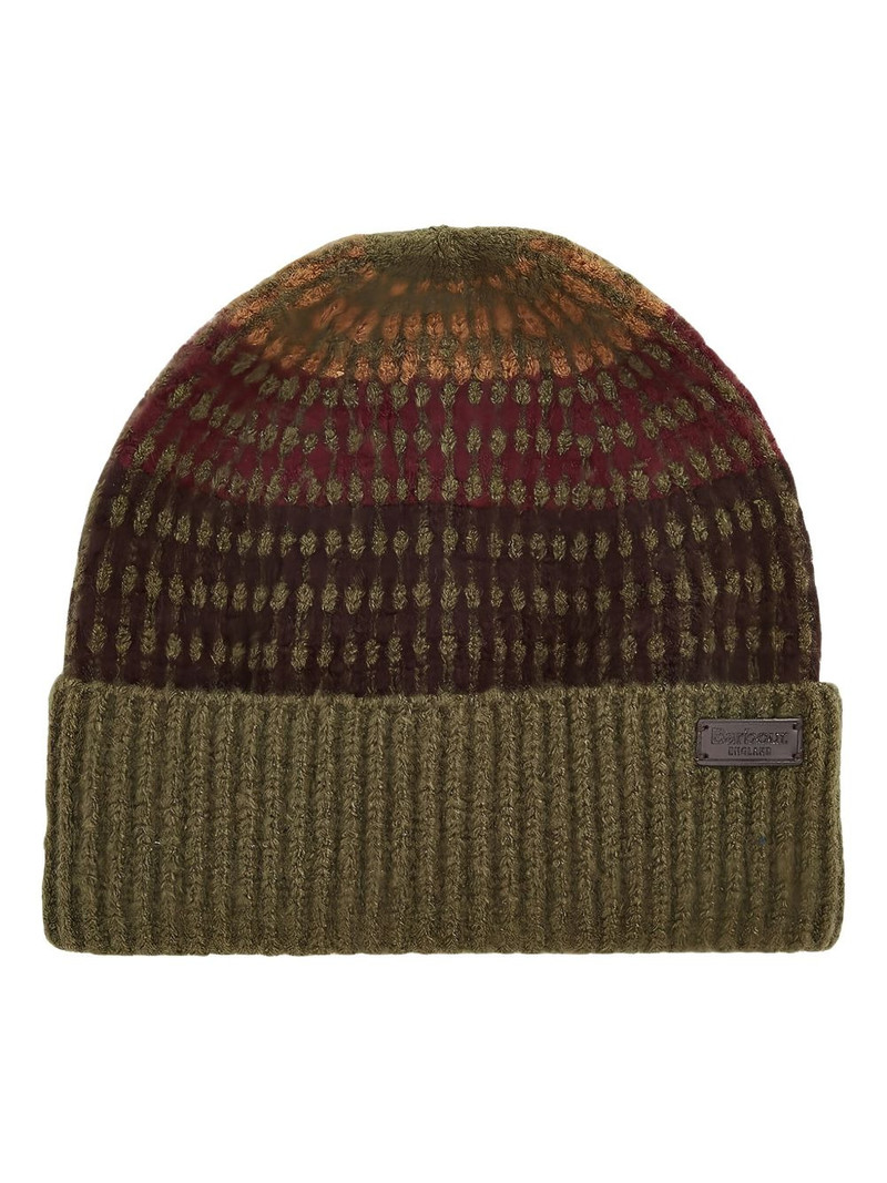 Barbour knitted scarf and beanie set outlook