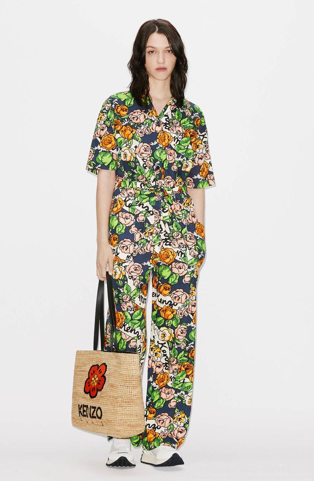 Hawaiian Flower Overalls - 3