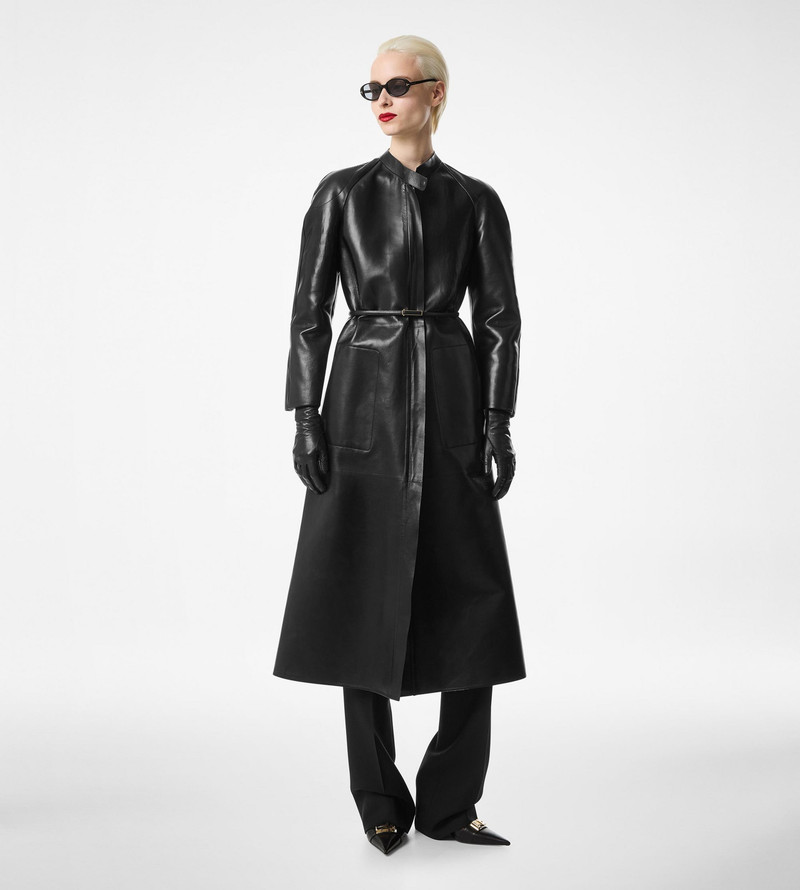 SUPPLE SOFT NAPPA AND WASHED DUCHESSE BIKER COAT 3
