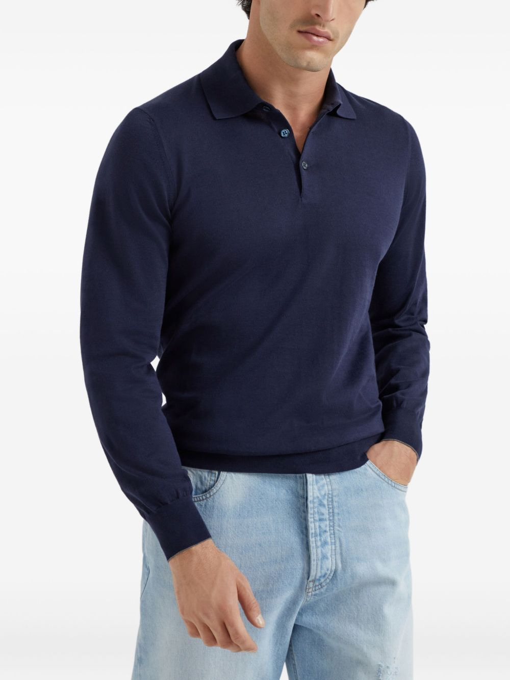 cotton polo sweater - 3