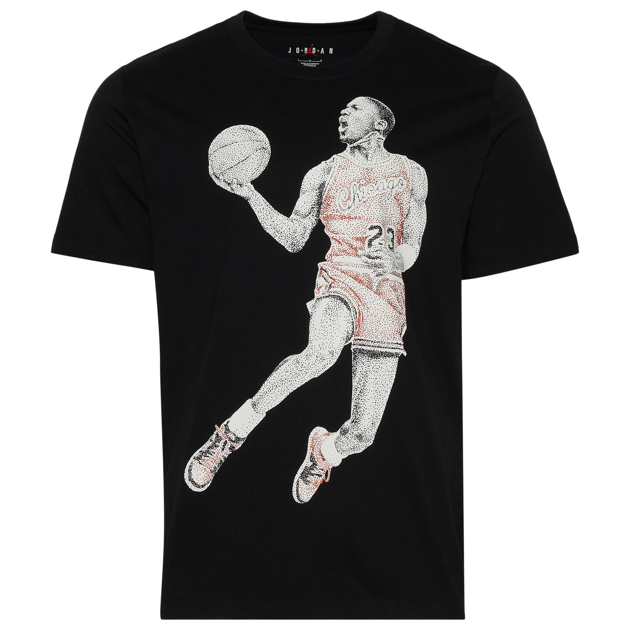 Jordan Mens Jordan Brand Dot MJ Short Sleeve T-Shirt - 1