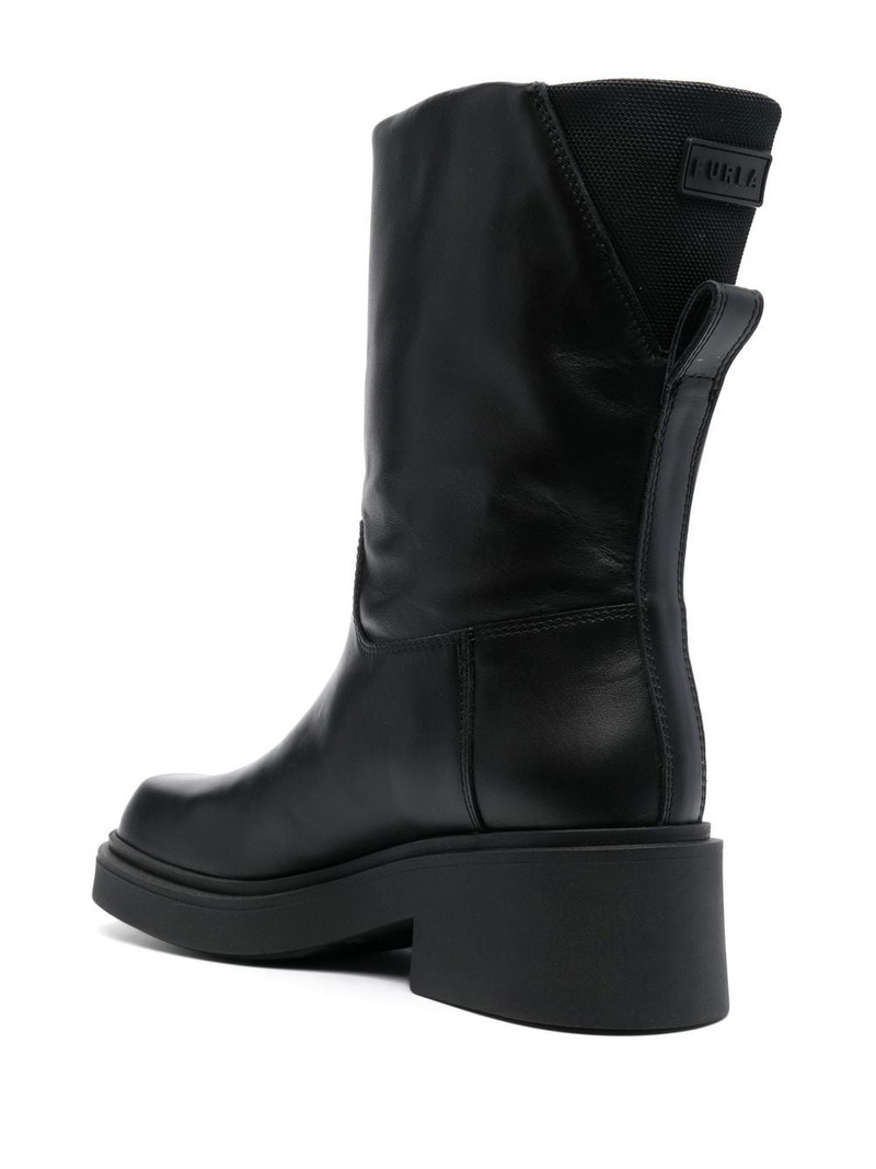 Attitude leather mid-calf boots 3