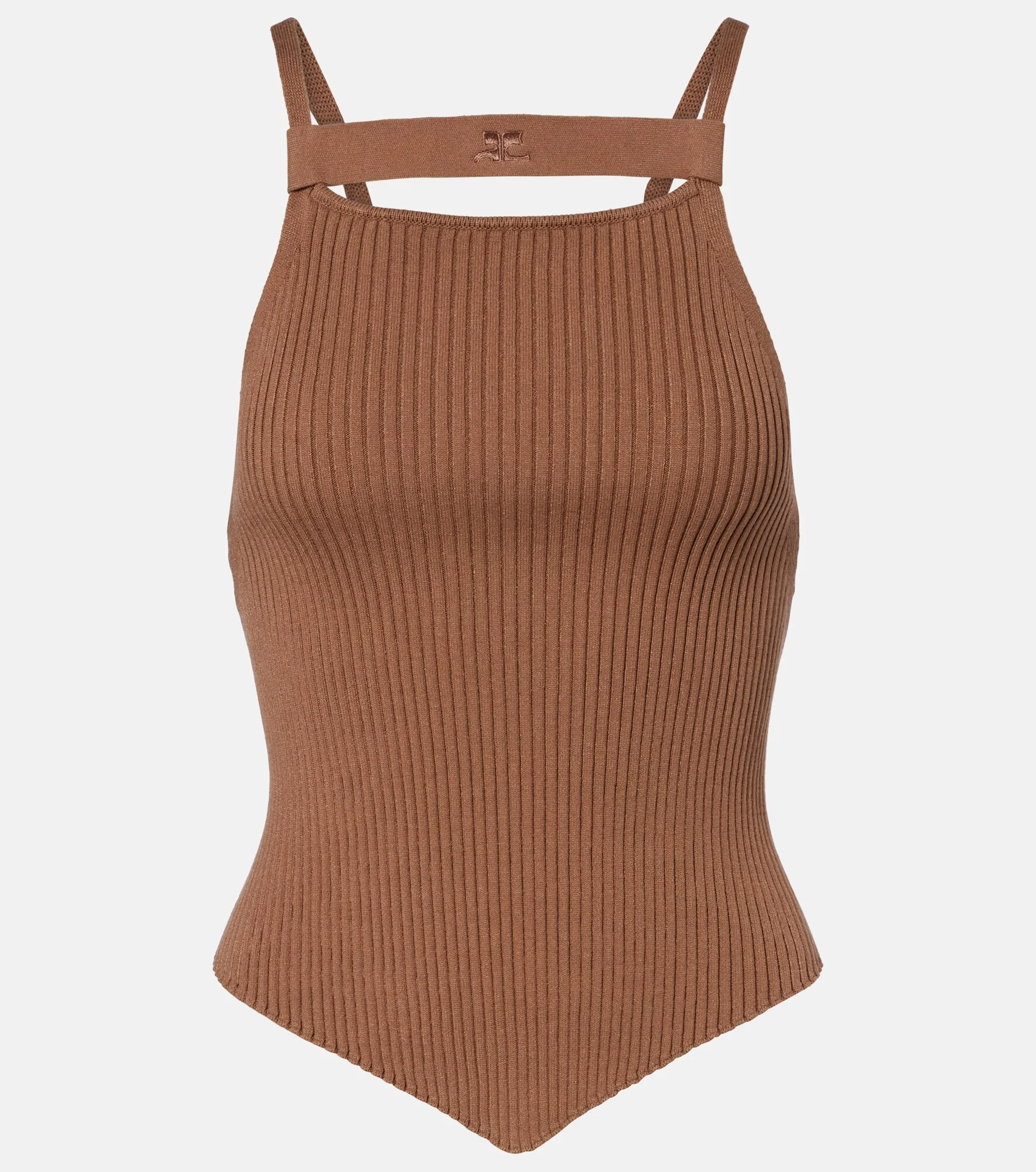 Ribbed-knit tank top - 1