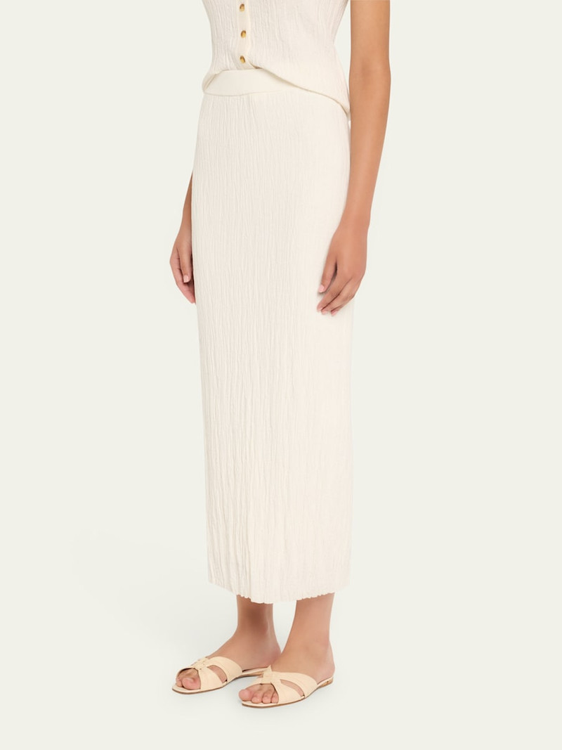 ANNA QUAN Josephine Textured Pull-On Skirt outlook