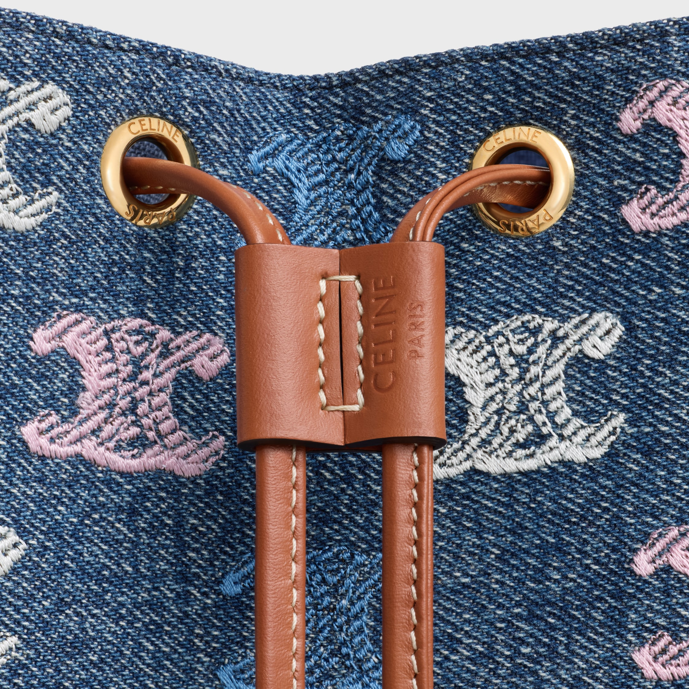 MICRO SAILOR IN DENIM WITH TRIOMPHE ALL OVER - 5