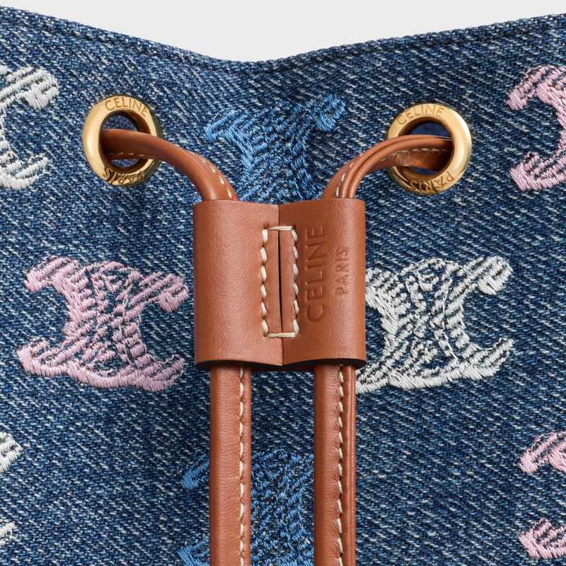 MICRO SAILOR IN DENIM WITH TRIOMPHE ALL OVER 5